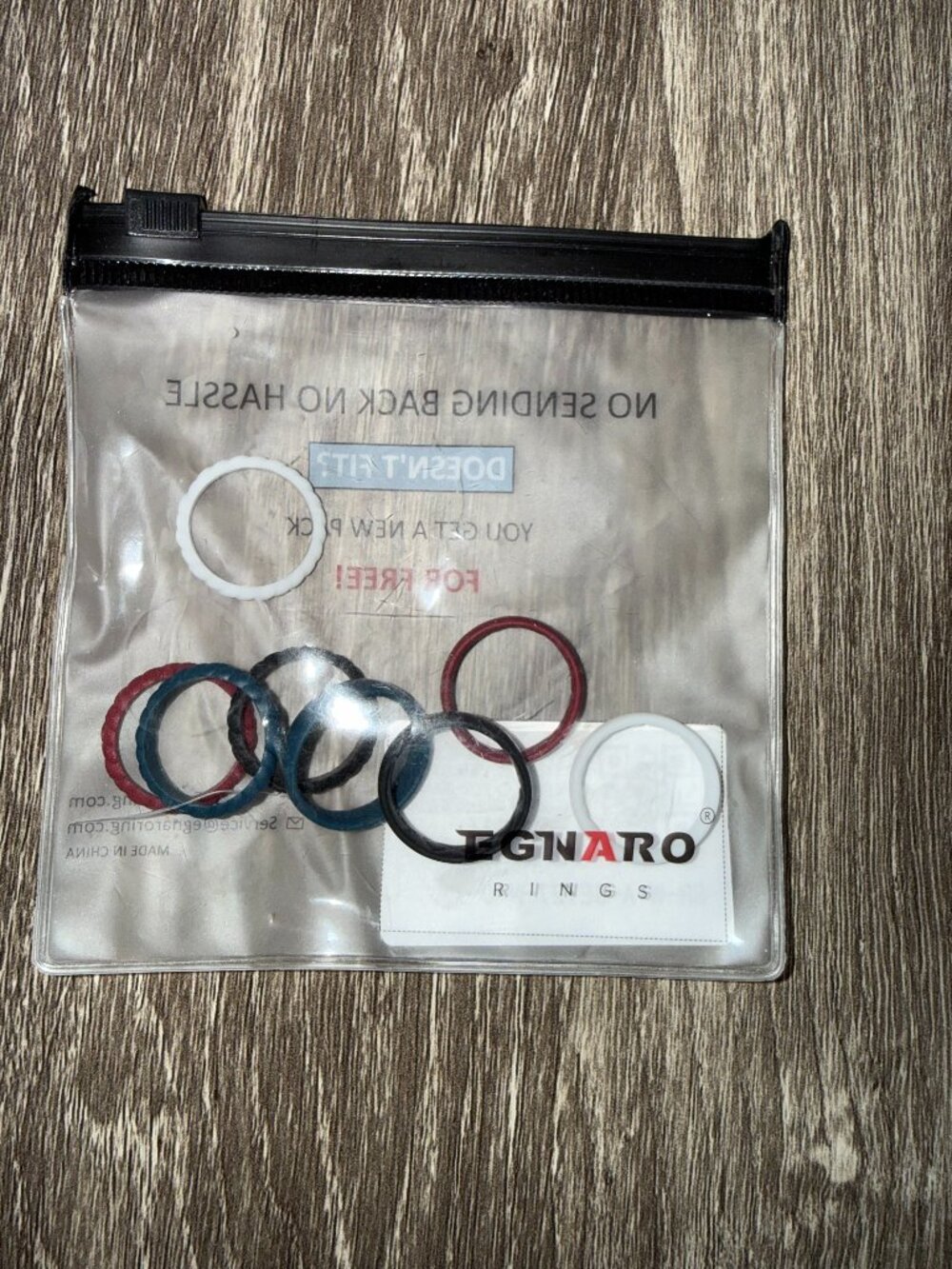 New Egnaro Breathable Design, Silicone Wedding Rings Women’s, Size 7